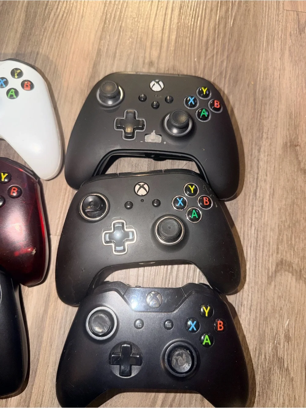 Lot of 6 Xbox Controllers Microsoft‎ PowerA PDP SteelSeries